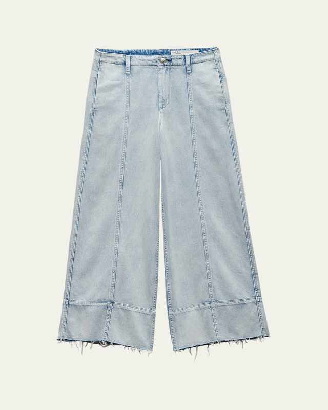 Featherweight Arianna Cropped Palazzo Jeans